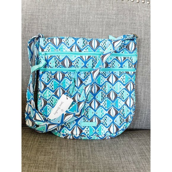 NWT Vera Bradley Trio Zip Hipseter - Go Fish Blue - Picture 7 of 7